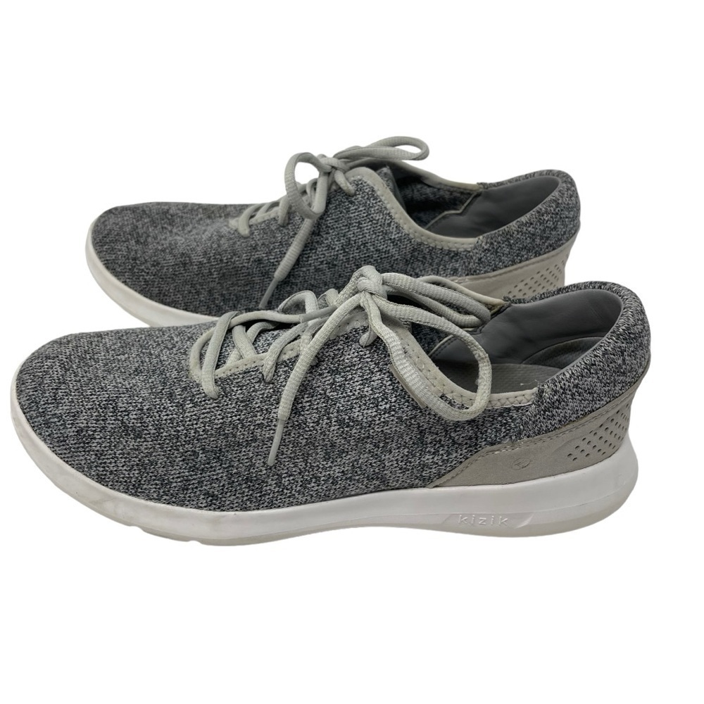 Kizik Madrid Eco Knit Sneakers shoes gray men's size 9.5 Women’s 11